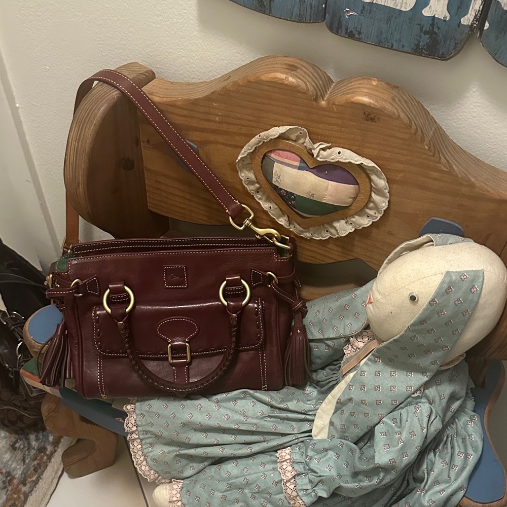 Dooney & Bourke Maroon Shoulder Bag